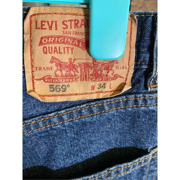 Levi 569 Men’s Loose Fit Denim Shorts - Picture 3 of 6